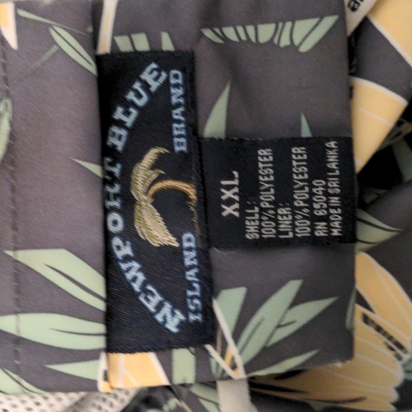 Mens swim trunks tropical New Port News size 2X NWT - Picture 3 of 7